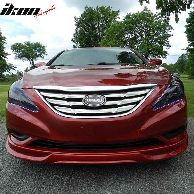 2011-2014 Hyundai Sonata IX Style Front Bumper Lip Chin Unpainted PU