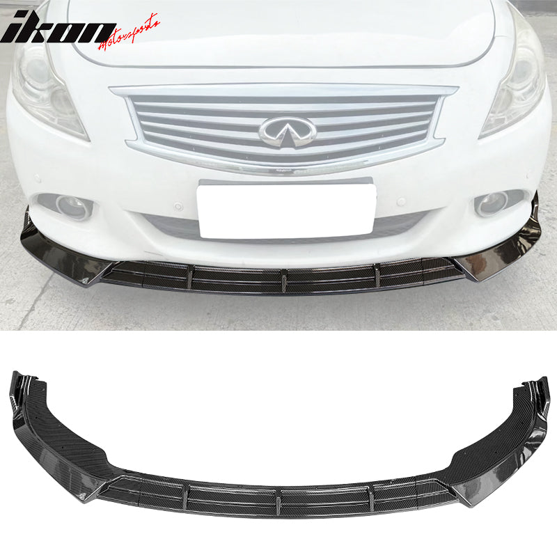 2010-2013 Infiniti G37 Sedan IKON 3PC Front Bumper Lip PP