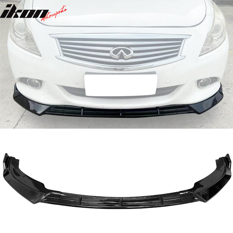 2010-2013 Infiniti G37 Sedan IKON 3PC Front Bumper Lip PP