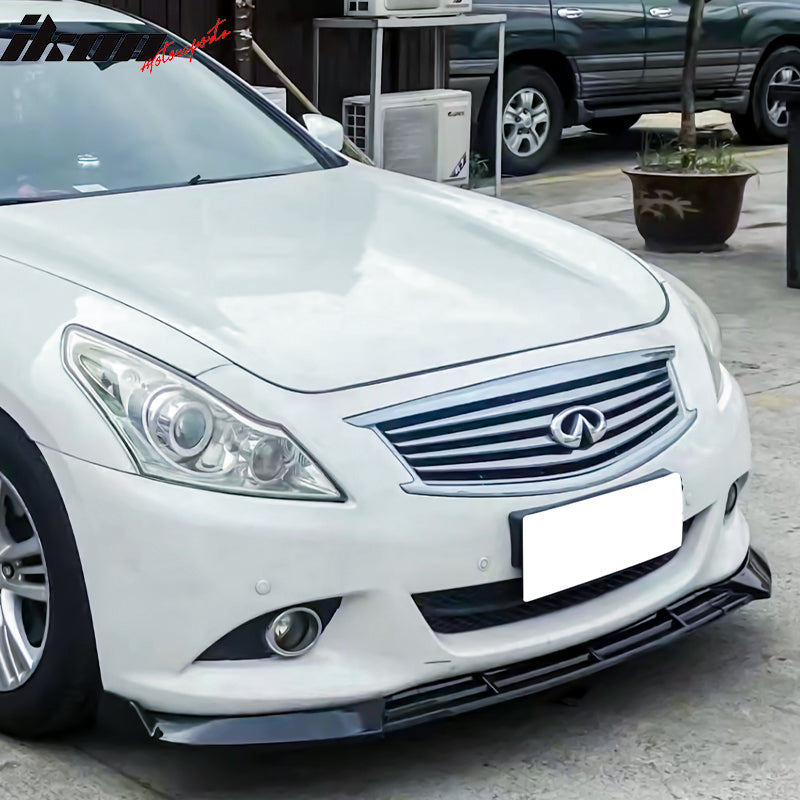 2010-2013 Infiniti G37 Sedan IKON 3PC Front Bumper Lip PP