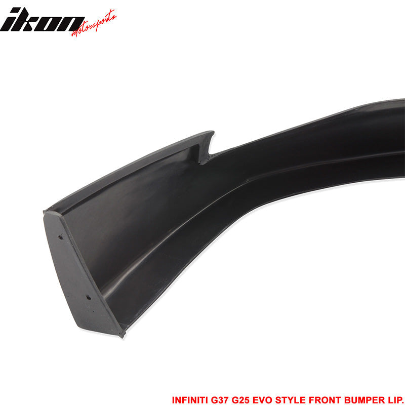 2010-2013 Infiniti G25 G37 4Dr Sedan EVO Front Bumper Lip Spoiler PU
