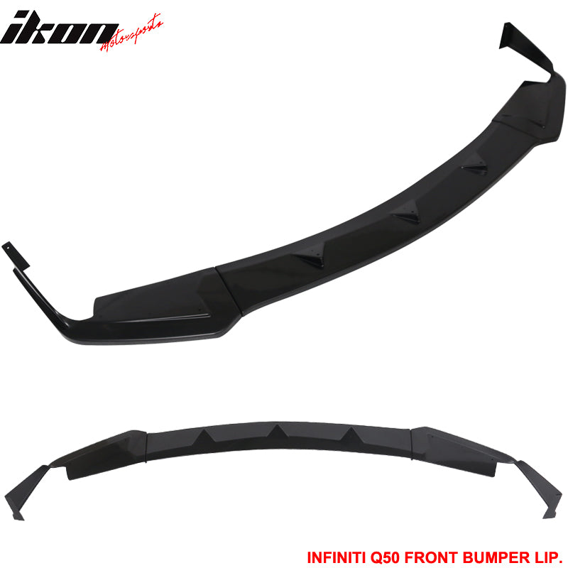 2014-2017 Infiniti Q50 Q50S Sport Model Painted Front Bumper Lip ABS