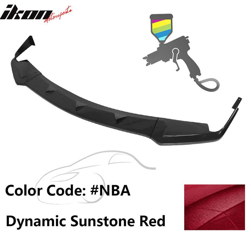 2014-2017 Infiniti Q50 Q50S Sport Model Painted Front Bumper Lip ABS