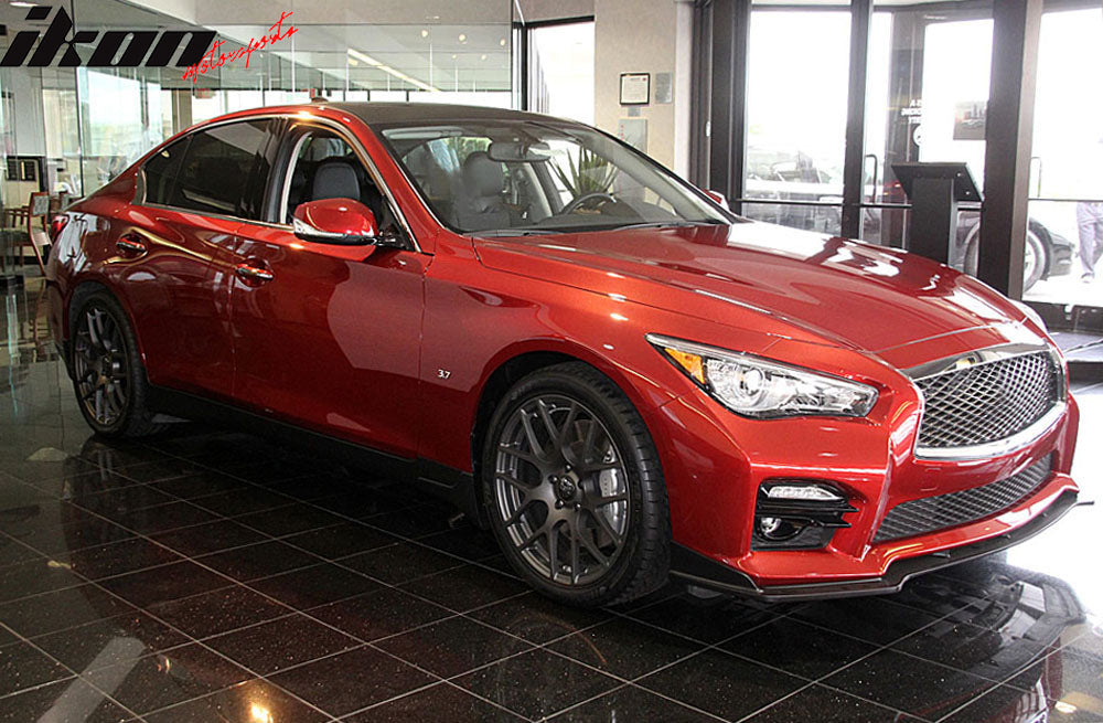 2014-2017 Infiniti Q50 Q50S Sport Model Painted Front Bumper Lip ABS
