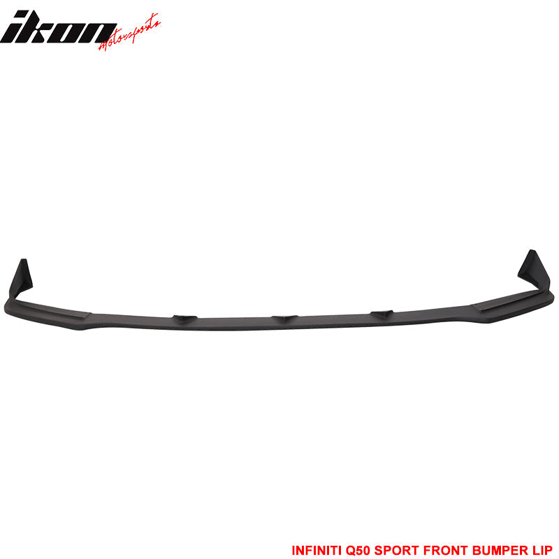 2014-2017 Infiniti Q50 Q50S Sport Model Painted Front Bumper Lip ABS