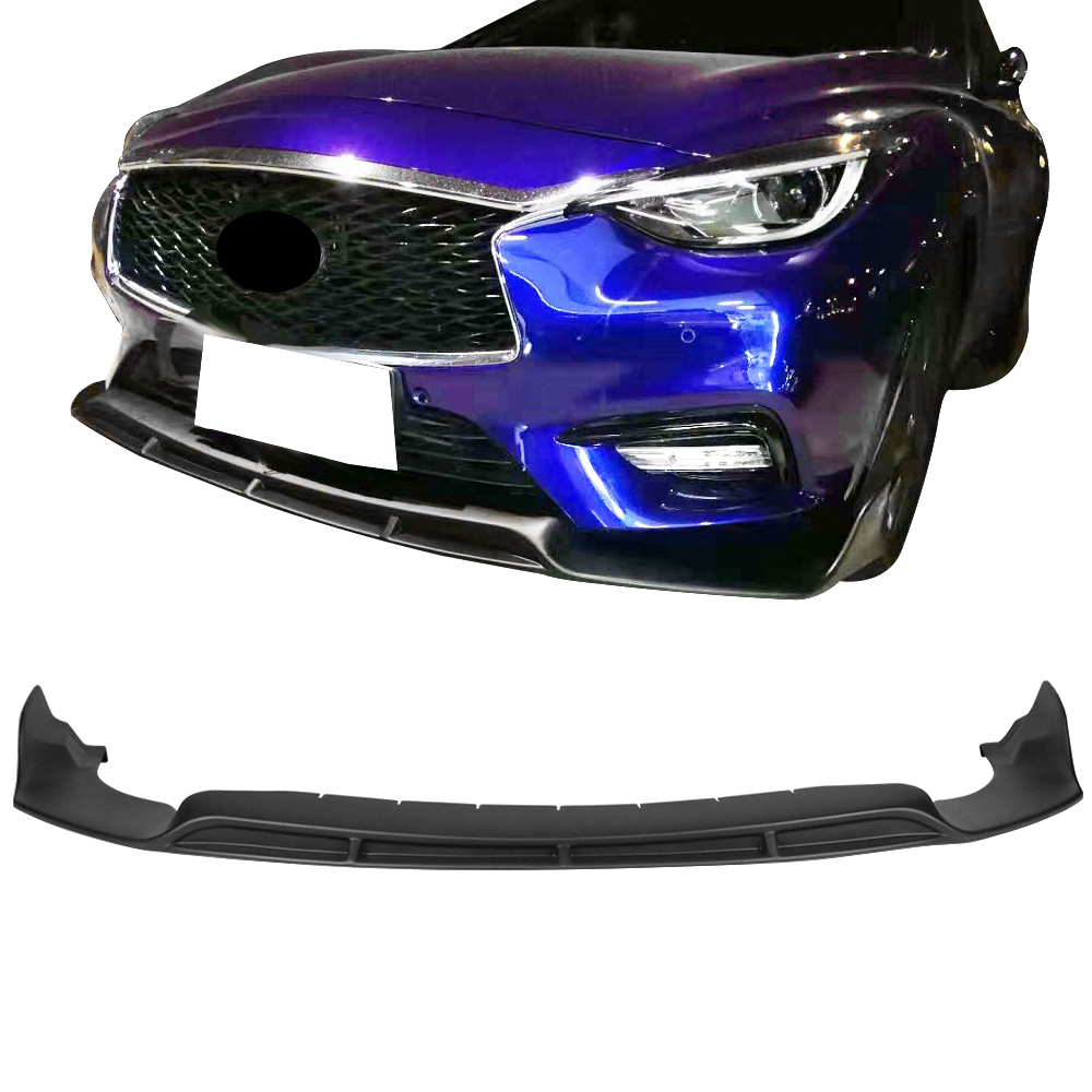 2017-2019 Infiniti QX30 IKON Style Front Bumper Lip Painted PP