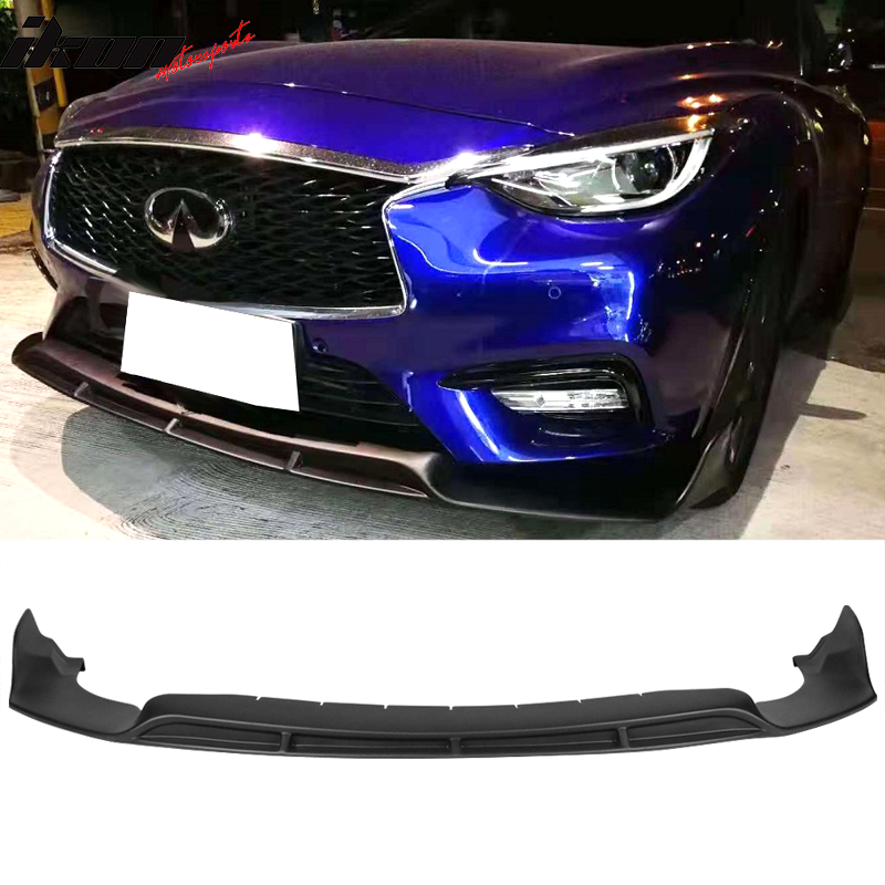 2017-2019 Infiniti QX30 IKON Style Front Bumper Lip Painted PP