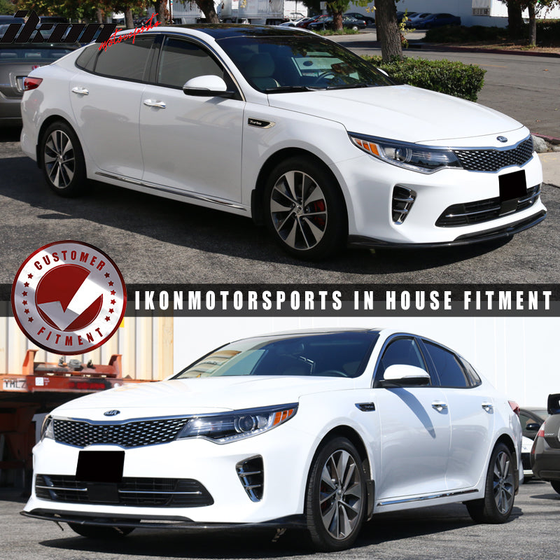 2016-2018 Kia Optima Front Bumper Lip Spoiler CS Style Carbon Fiber
