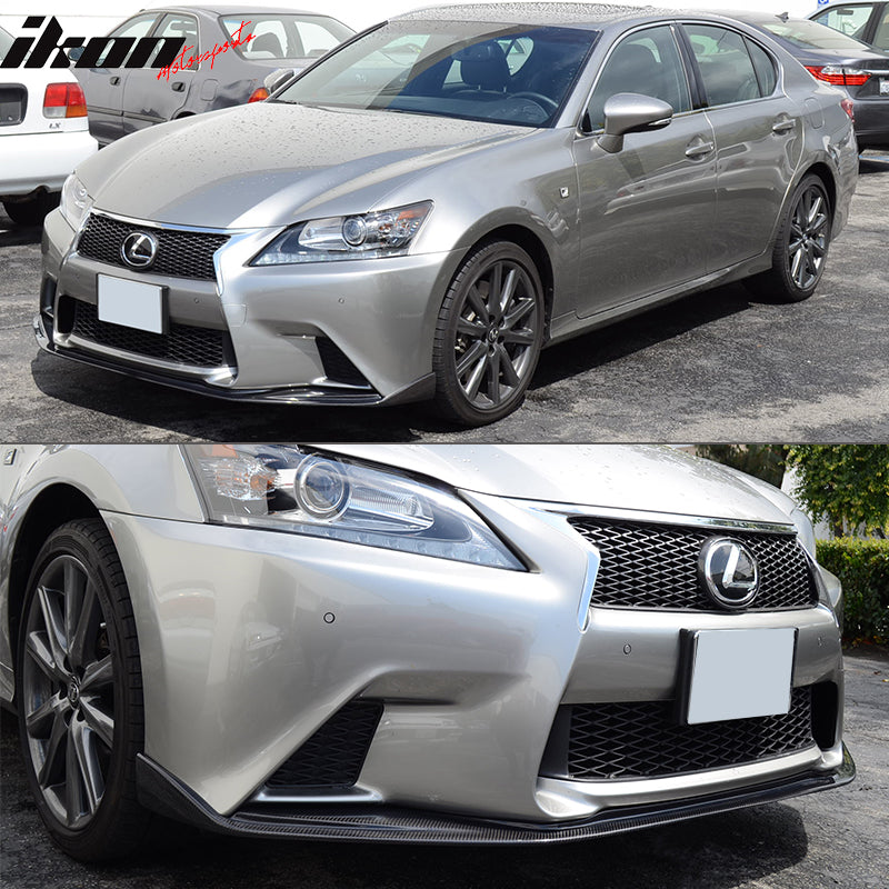 2013-2015 Lexus GS350 450 F Sport SK Front Bumper Lip Carbon Fiber CF