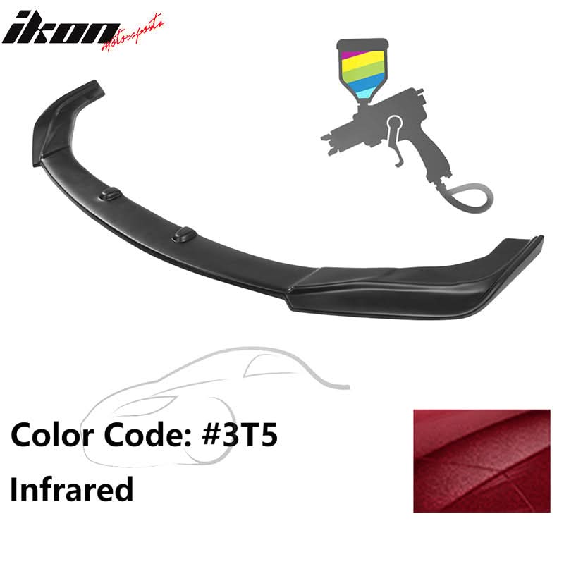 2016-2019 Lexus GS V2 Style Painted Front Bumper Lip Spoiler Painted