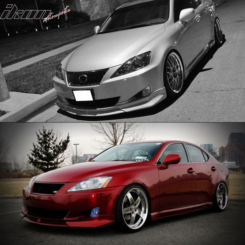 2006-2008 Lexus IS250 IS350 Paint #1G1 Tungsten Pearl Front Lip PU