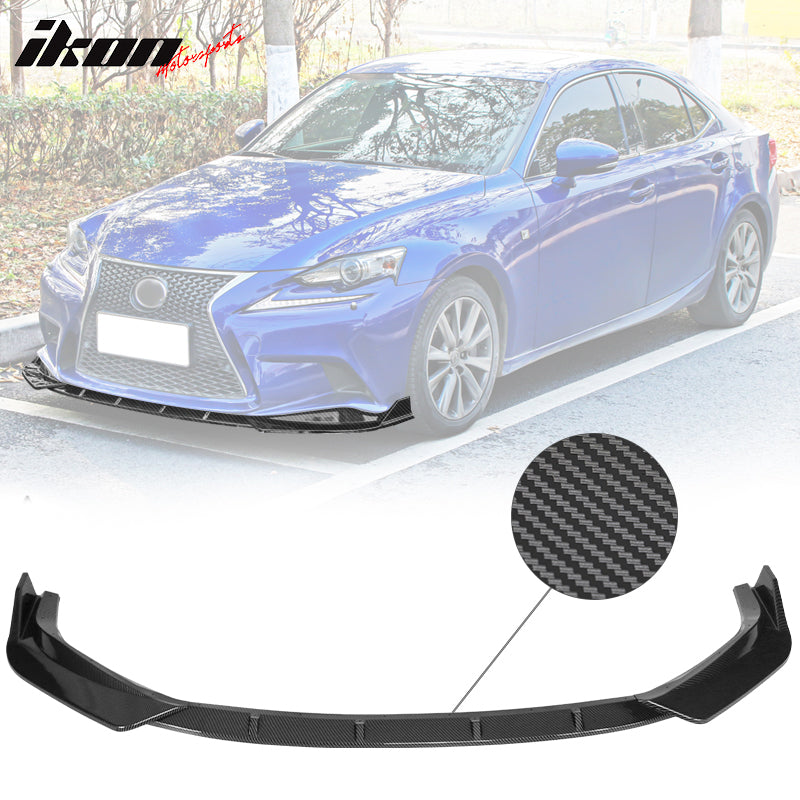 2014-2016 Lexus IS F Sport IKON Style Front Bumper Lip Spoiler 3PCS