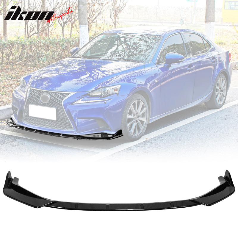 2014-2016 Lexus IS F Sport IKON Style Front Bumper Lip Spoiler 3PCS