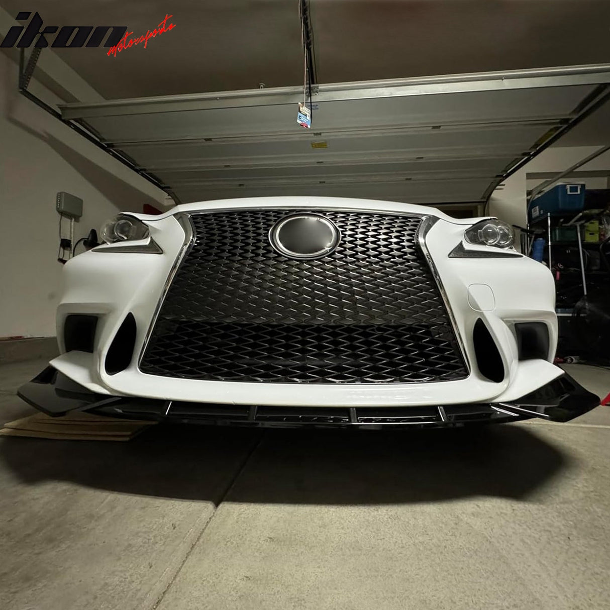 2014-2016 Lexus IS F Sport IKON Style Front Bumper Lip Spoiler 3PCS