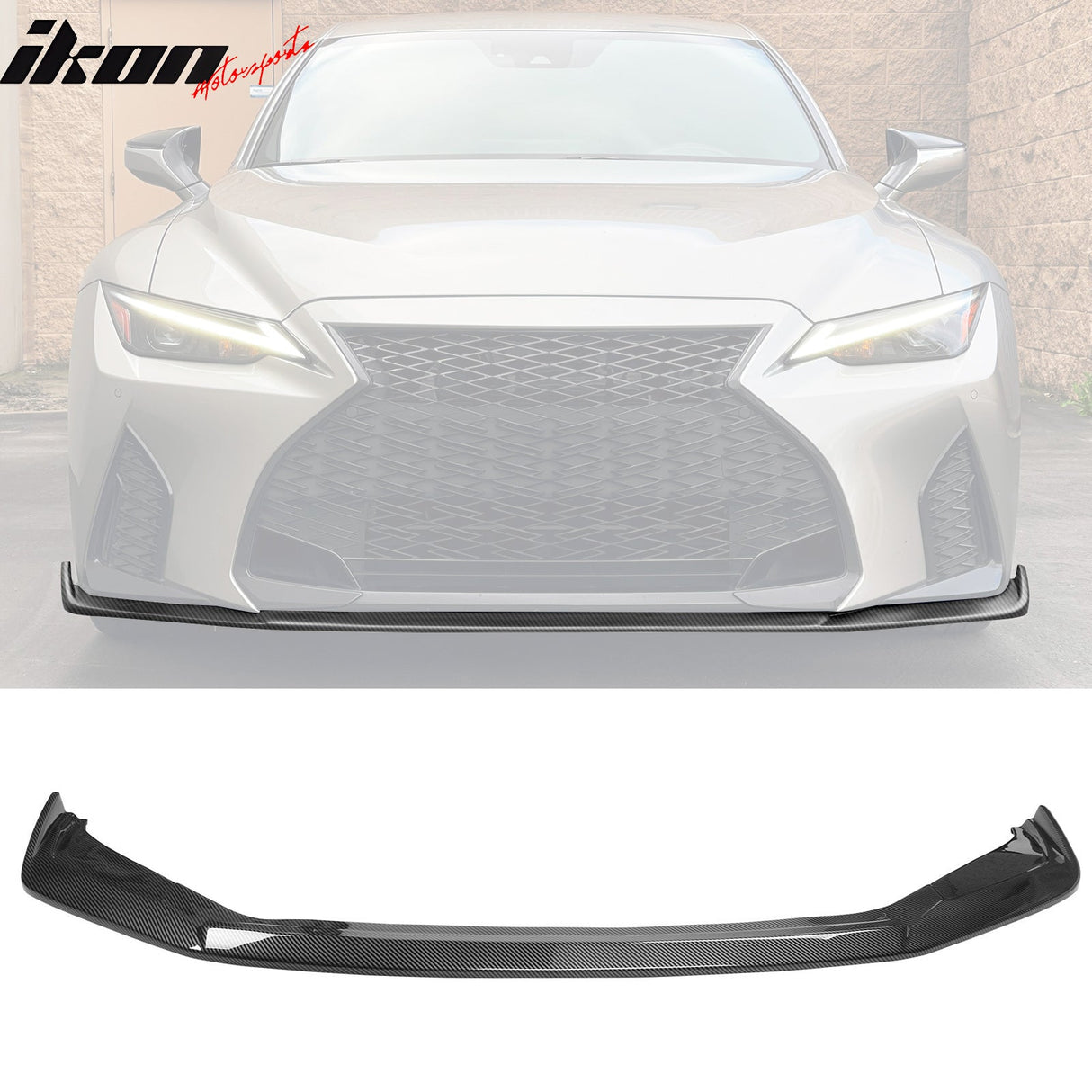 2021-2023 Lexus IS350 F Sport Front Lip Spoiler Black ABS