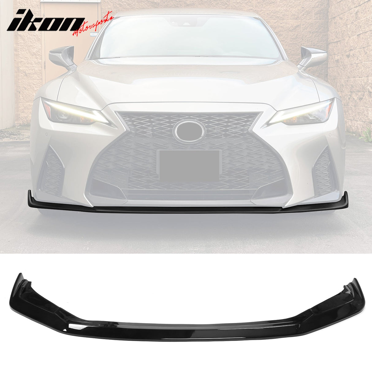 2021-2023 Lexus IS350 F Sport Front Lip Spoiler Black ABS