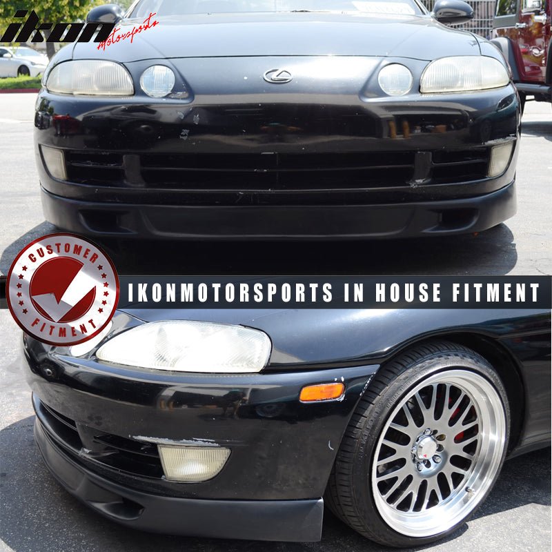 1992-1996 Lexus SC300 SC400 T Sports Style Black Front Bumper Lip PU