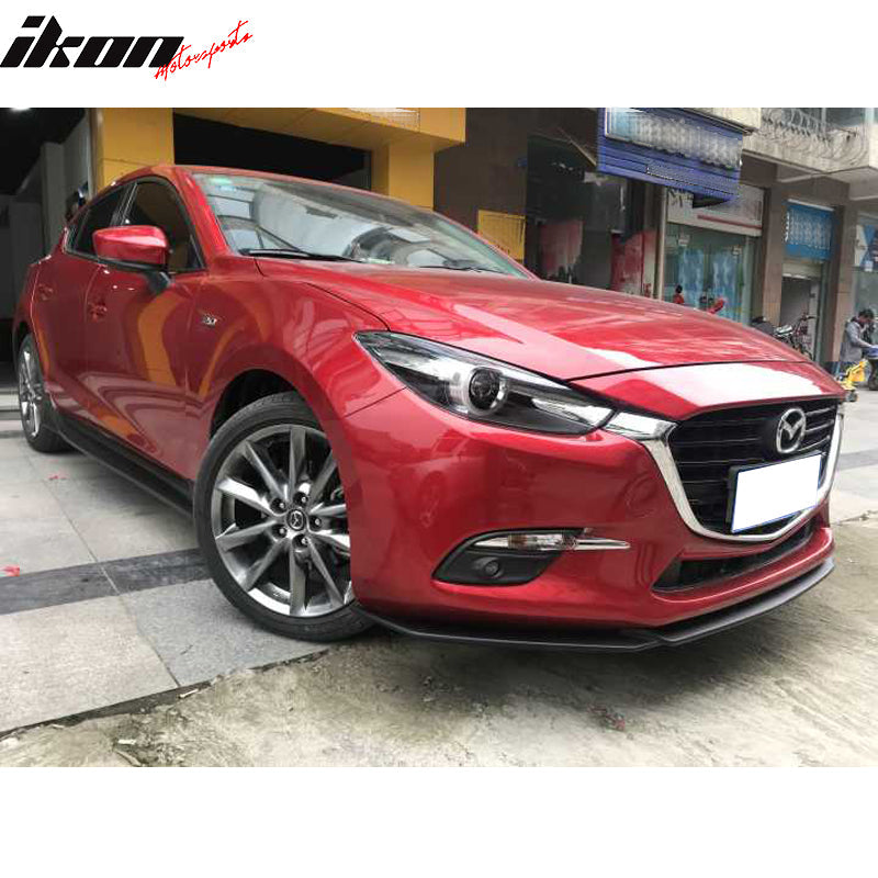2014-2017 Mazda 3 V1 Style Painted Front Bumper Lip Spoiler PP