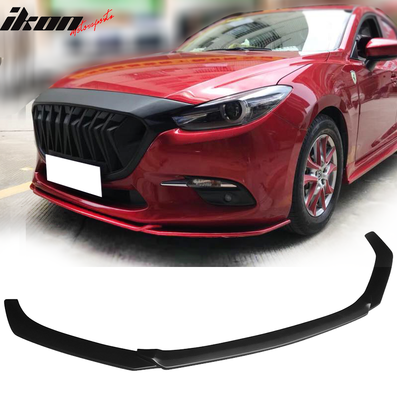 2014-2017 Mazda 3 V1 Style Painted Front Bumper Lip Spoiler PP