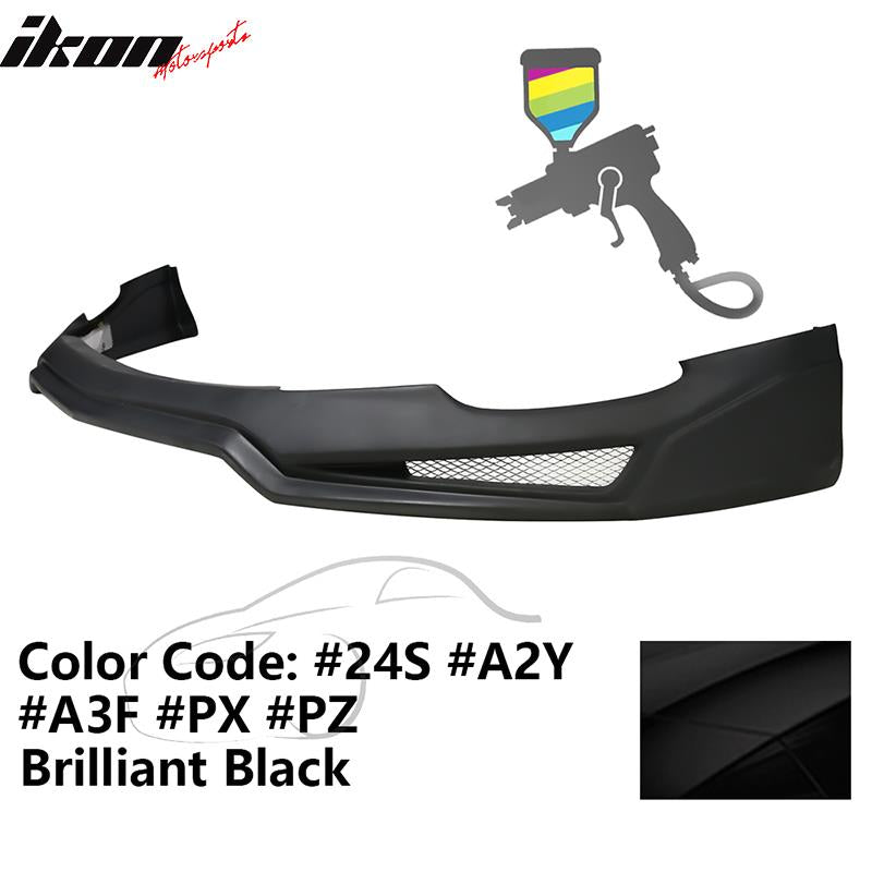 2014-2016 Mazda 3 V3 Style Painted Front Bumper Lip Spoiler PP