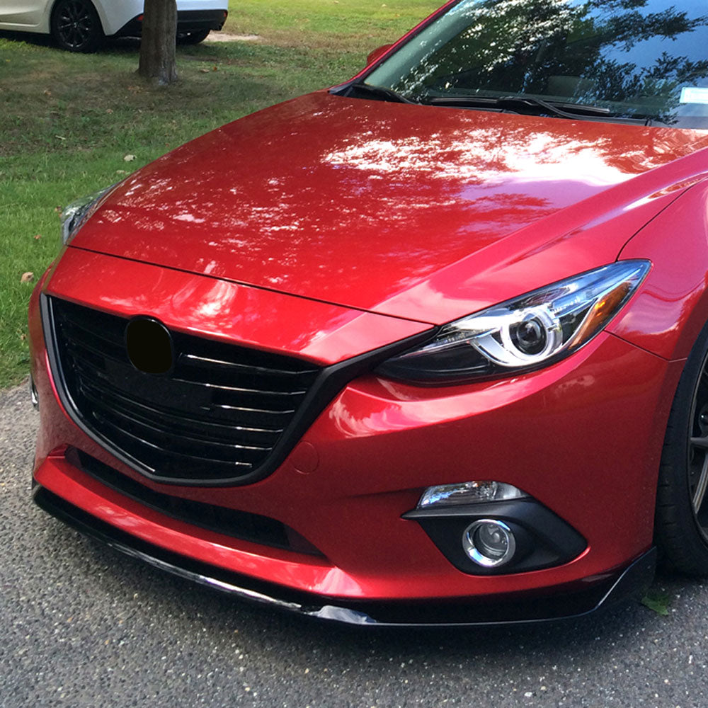 2014-2016 Mazda 3 4Dr 5Dr Mazdaspeed Style Front Bumper Lip Spoiler