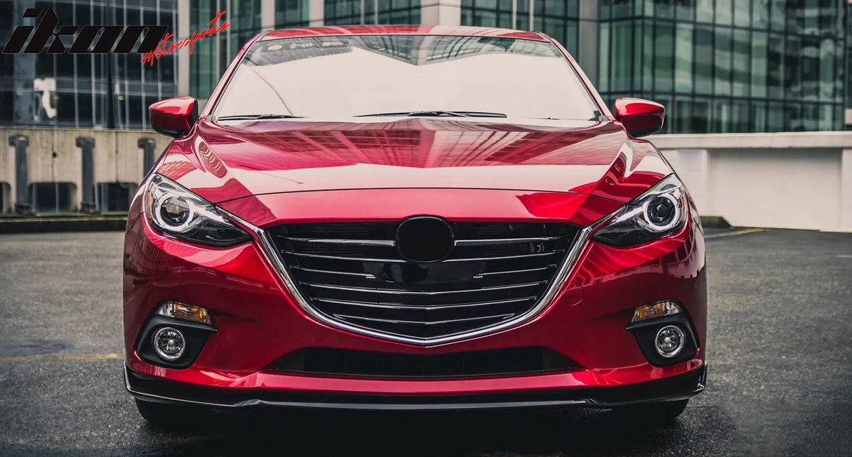 2014-2016 Mazda 3 4Dr 5Dr Mazdaspeed Style Front Bumper Lip Spoiler