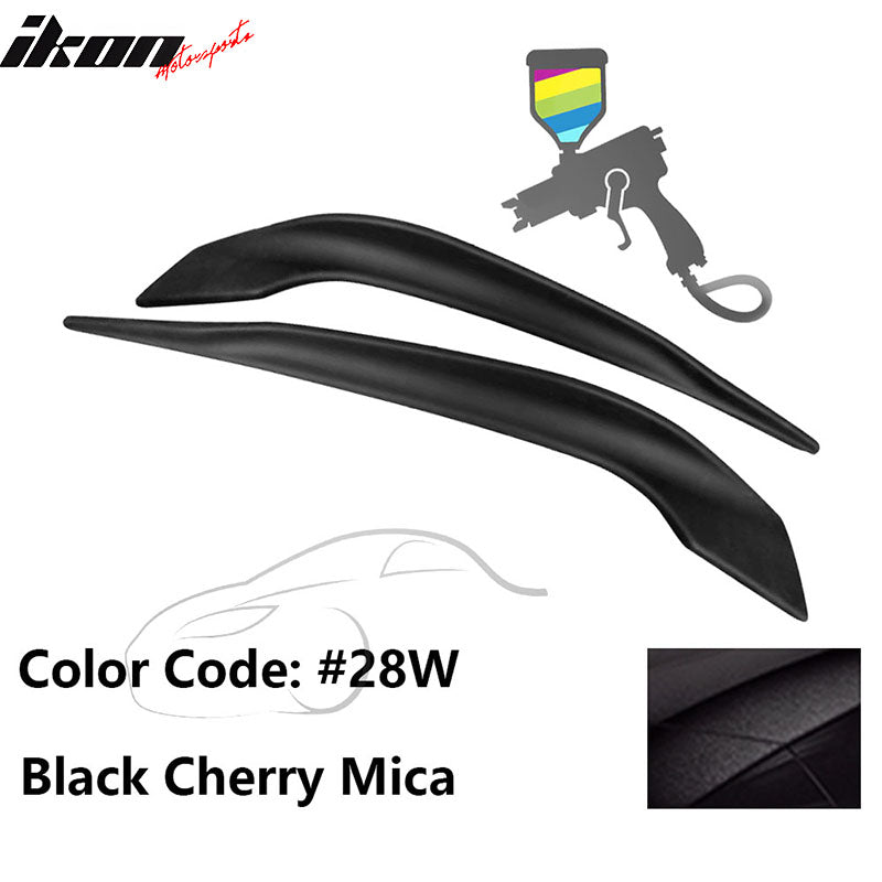 2016-2017 Mazda 6 Painted Front Bumper Side Splitter Lip Pair ABS