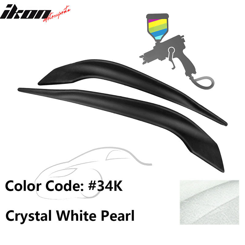 2016-2017 Mazda 6 Painted Front Bumper Side Splitter Lip Pair ABS