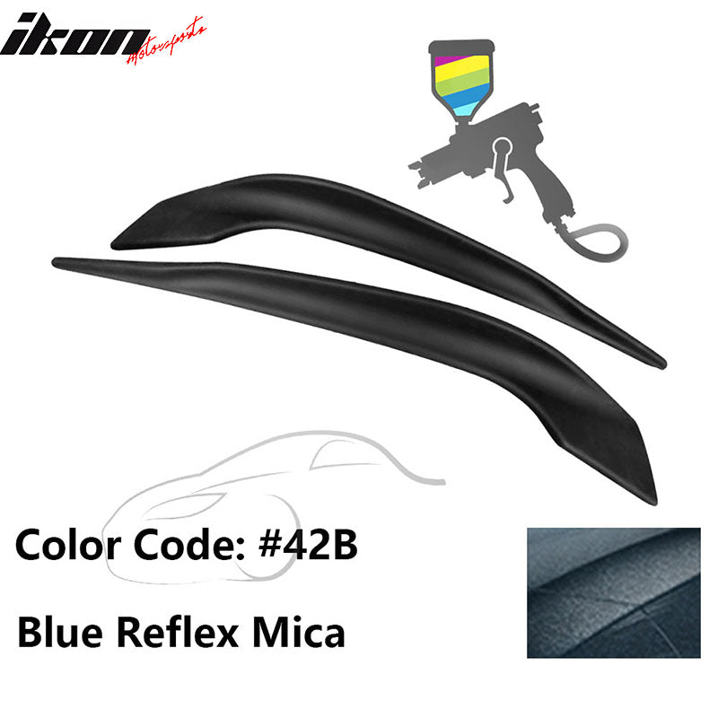 2016-2017 Mazda 6 Painted Front Bumper Side Splitter Lip Pair ABS