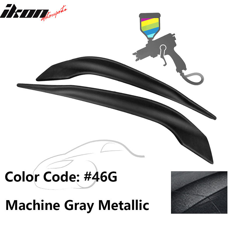 2016-2017 Mazda 6 Painted Front Bumper Side Splitter Lip Pair ABS