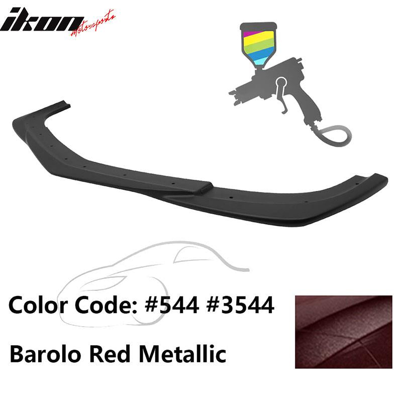 2012-2014 Benz W204 C63 AMG GH Style Painted Front Bumper Lip ABS