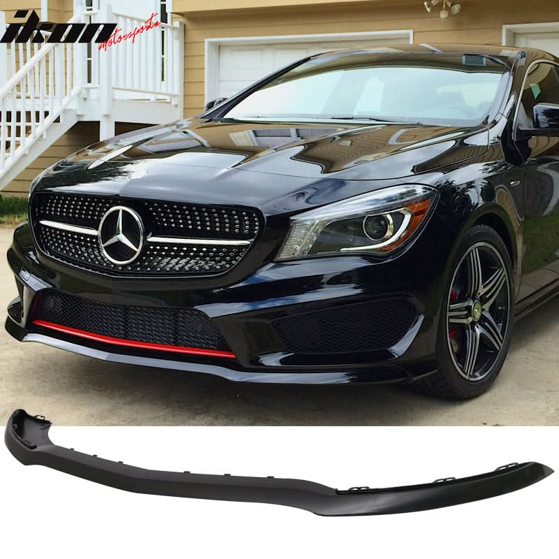 2014-2016 Benz C117 CLA AMG Style Painted Front Bumper Lip PP