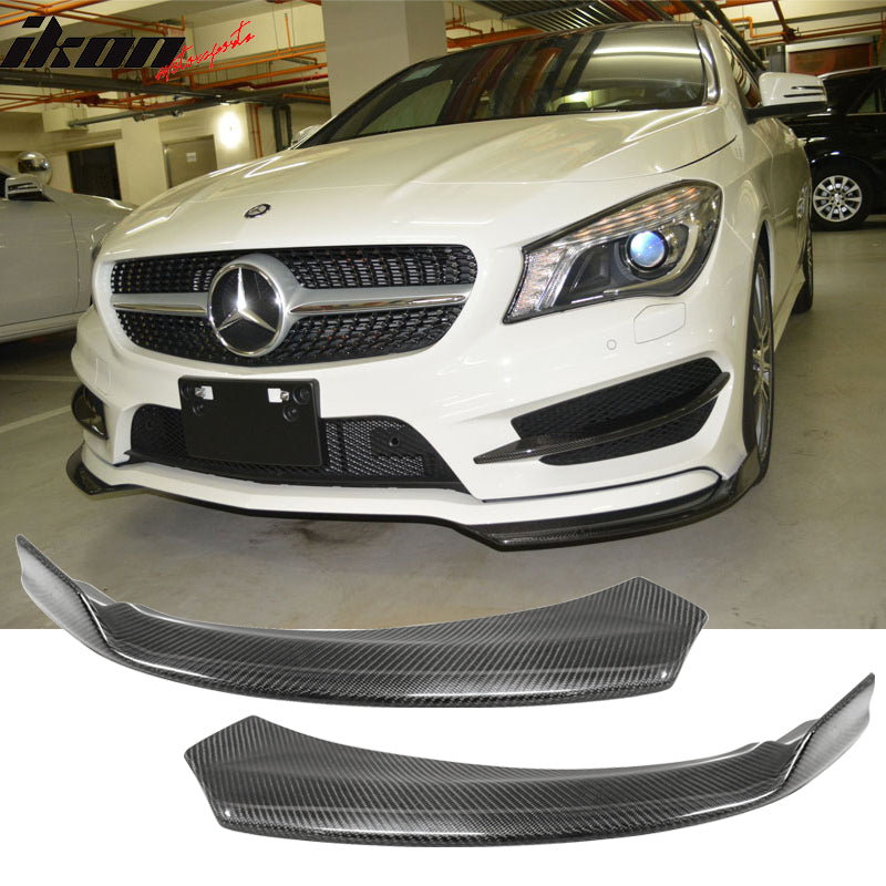 2013-2016 Benz CLA Class C117 PIE Style Front Bumper Lip Winglets