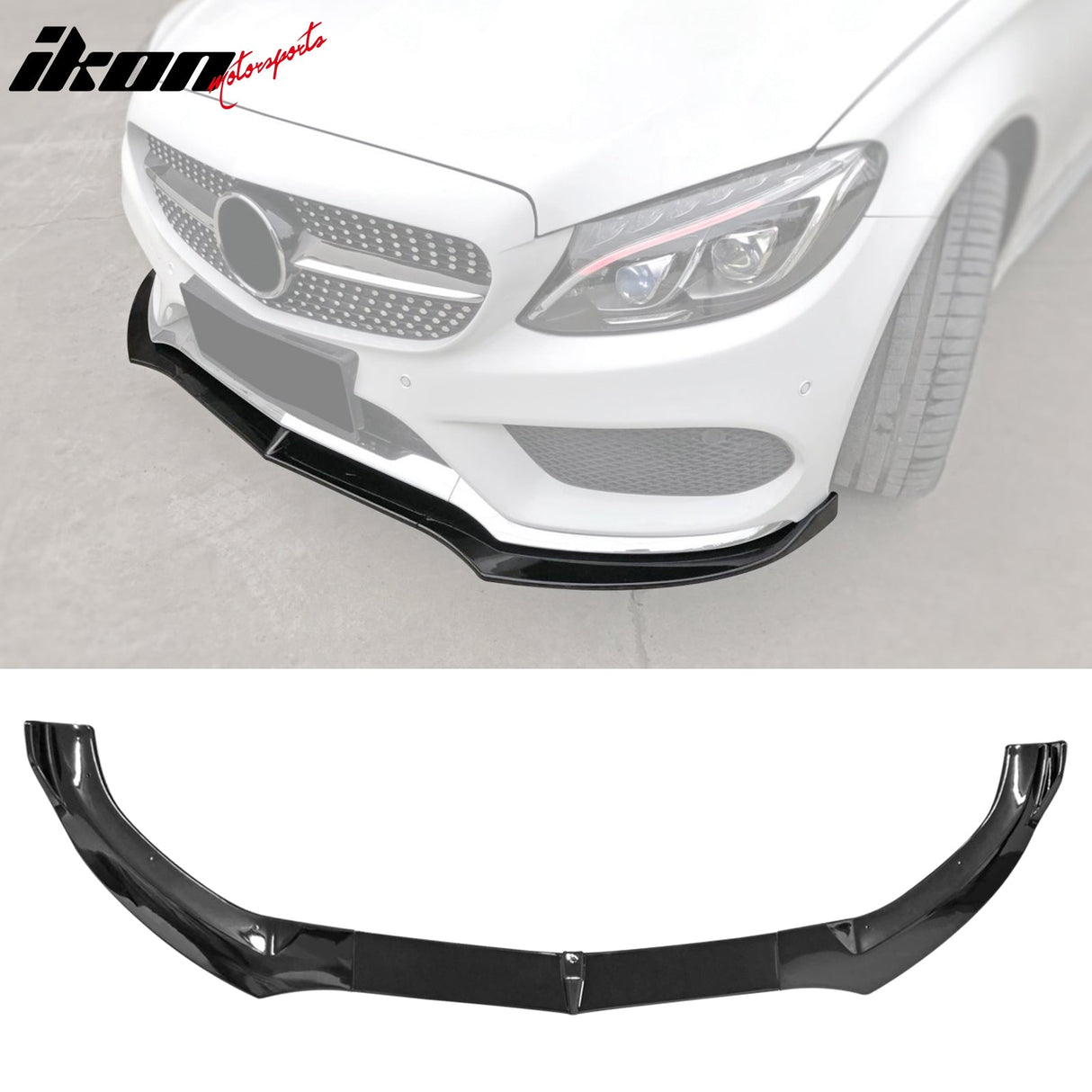 2015-2018 Benz W205 C-Class DP Style Front Bumper Lip PP
