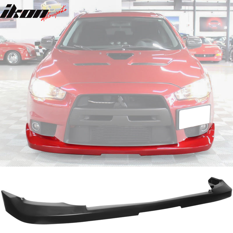 2008-2015 Mitsubishi Lancer EVO X JDM Style Front Bumper Lip PU