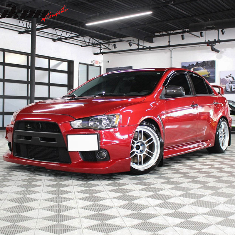 2008-2015 Mitsubishi Lancer EVO X JDM Style Front Bumper Lip PU
