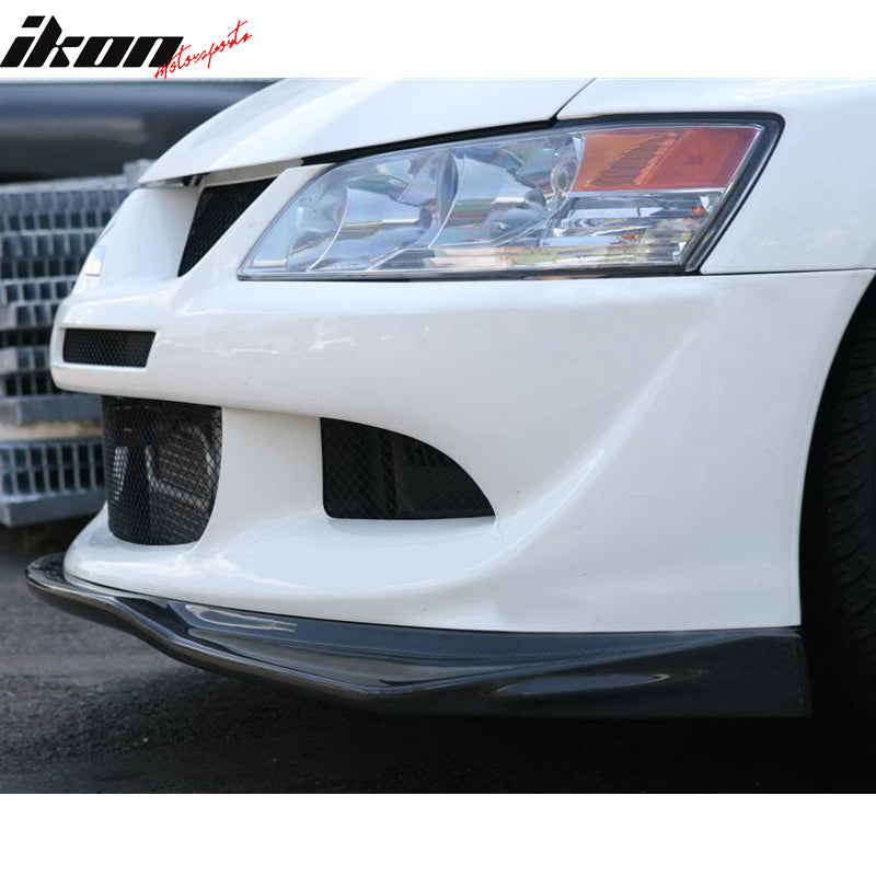 2003-2005 Mitsubishi Lancer EVO 8 Matte Carbon Fiber Front Bumper Lip
