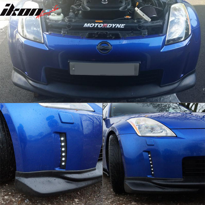2006-2009 Nissan 350Z Z33 KS Style Unpainted Front Lip Splitter PU