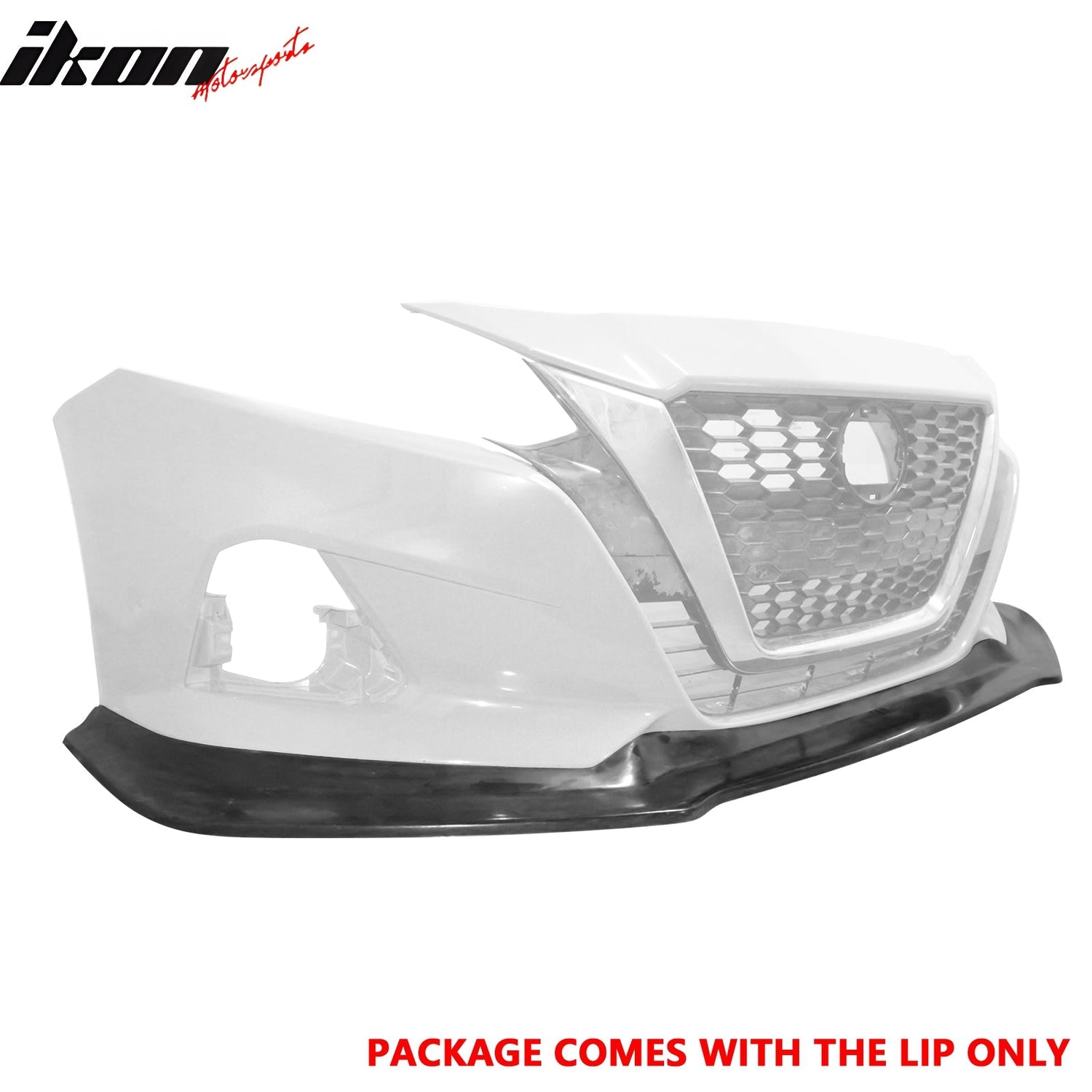 2019-2022 Nissan Altima IK V4 Style Front Bumper Lip Unpainted PU