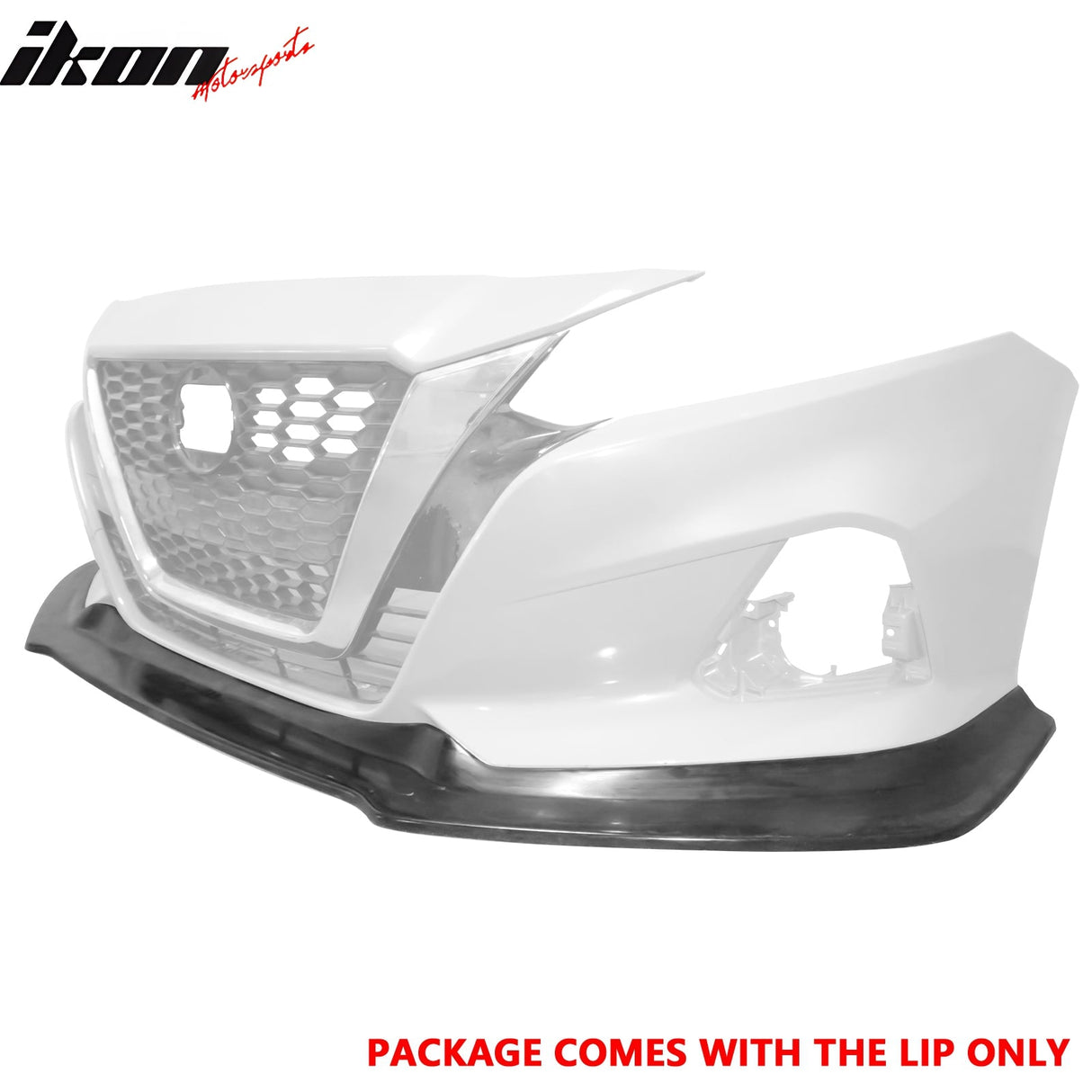 2019-2022 Nissan Altima IK V4 Style Front Bumper Lip Unpainted PU