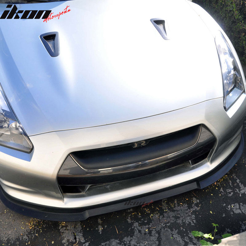 2009-2011 Nissan GT-R S Style Black Front Bumper Lip Chin Spoiler PU