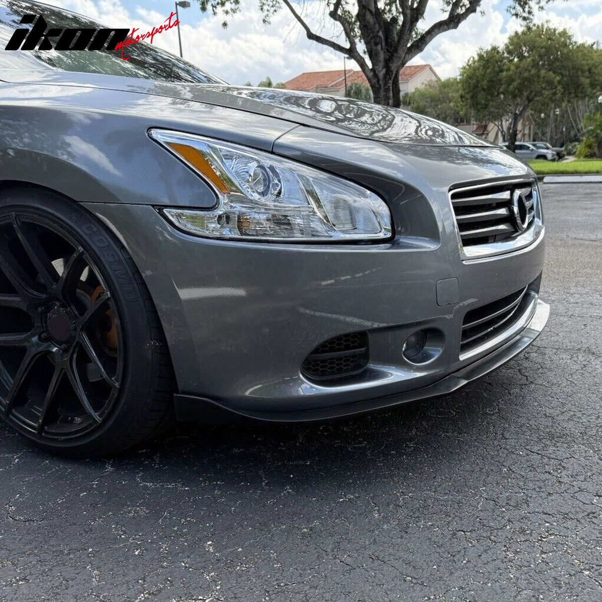 2009-2015 Nissan Maxima CS Style Unpainted Front Lip Splitter PU