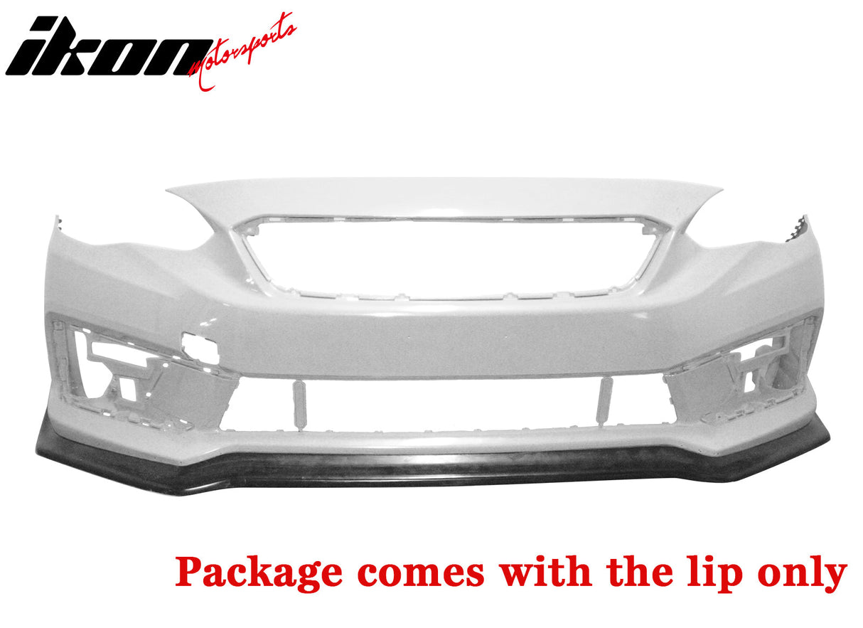 2020-2023 Subaru Impreza CS Style Front Bumper Lip Chin Unpainted PU