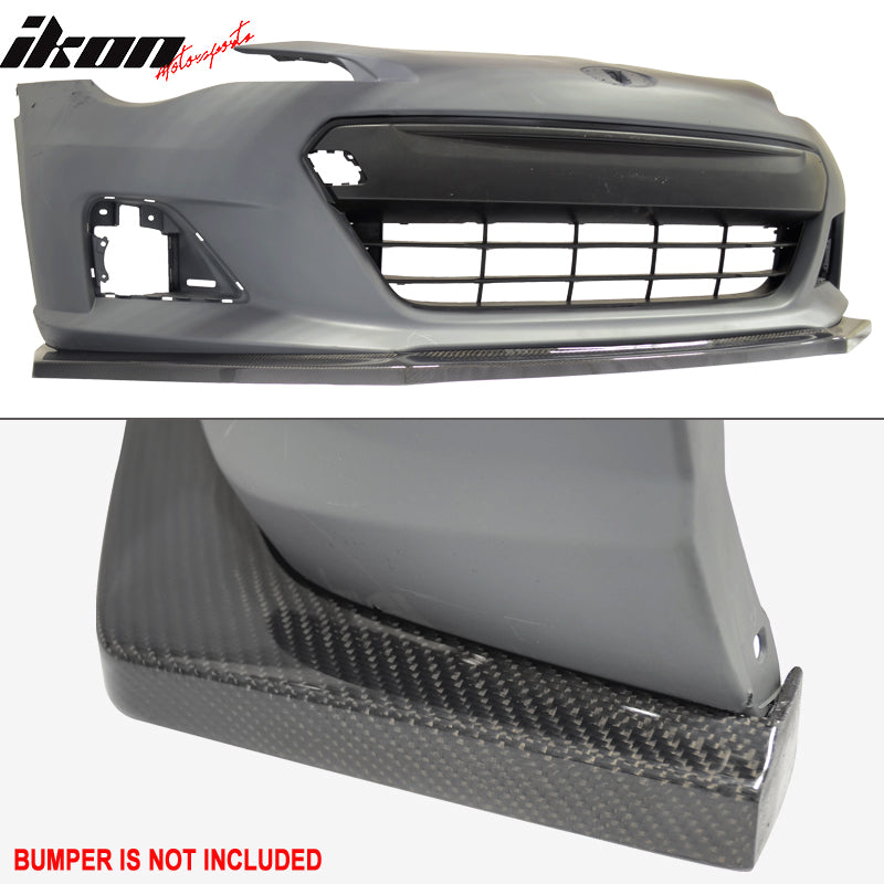 2013-2016 Subaru BRZ CS2 Style Front Bumper Lip Spoiler Carbon Fiber