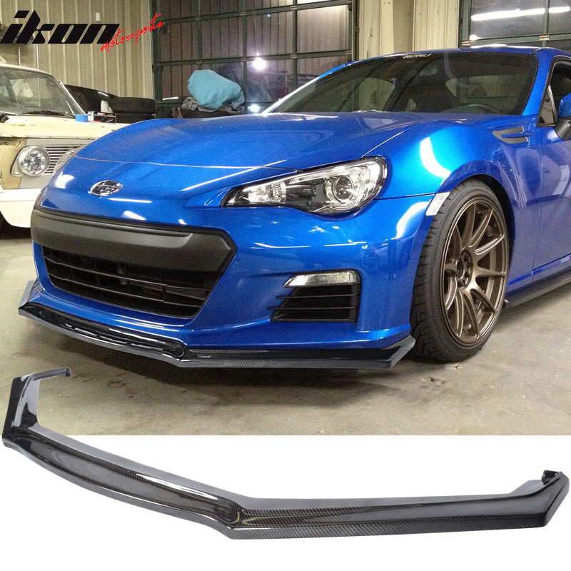 2013-2016 Subaru BRZ CS2 Style Front Bumper Lip Spoiler Carbon Fiber