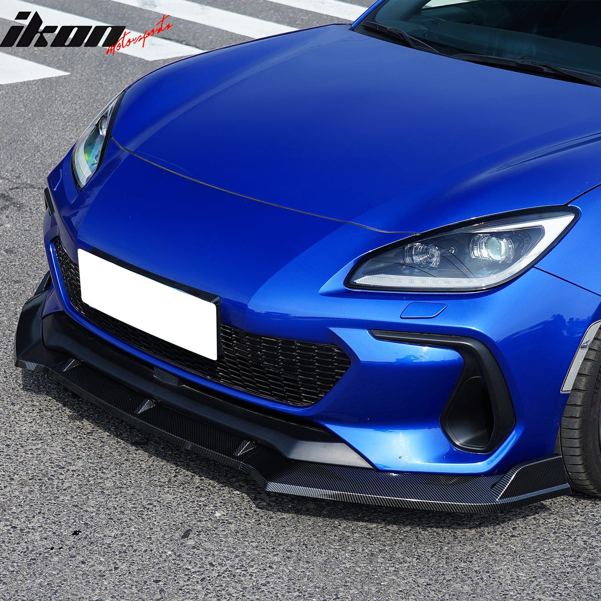 2022-2025 Subaru BRZ JDM 2 Carbon Fiber Print 3PCS Front Bumper Lip PP