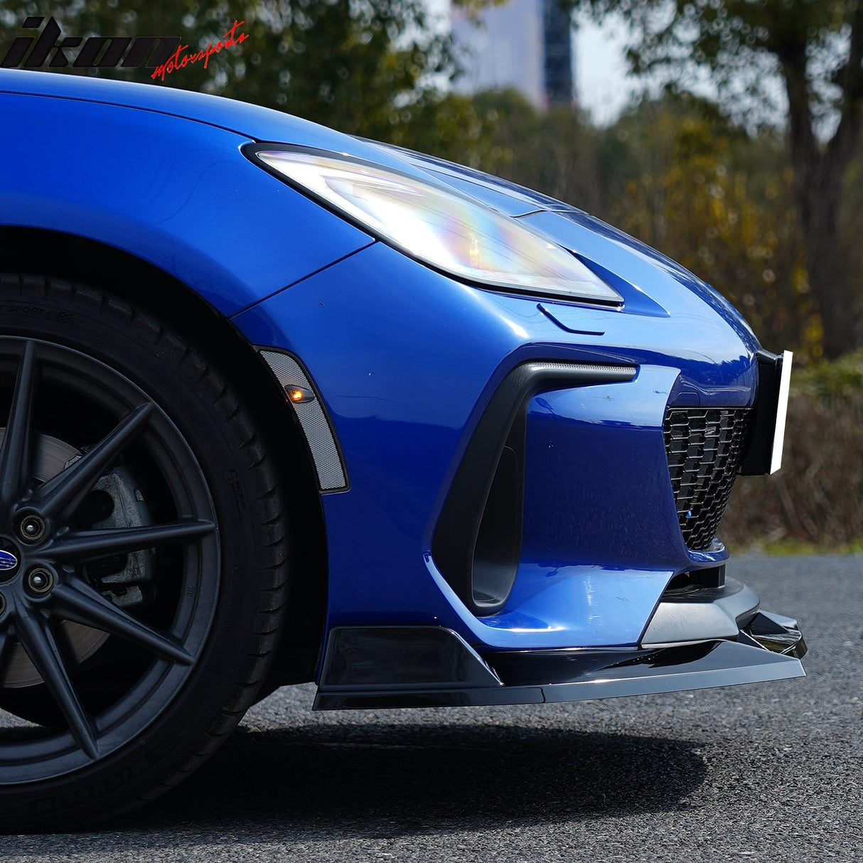 2022-2025 Subaru BRZ JDM 2 Style Gloss Black 3PCS Front Bumper Lip PP