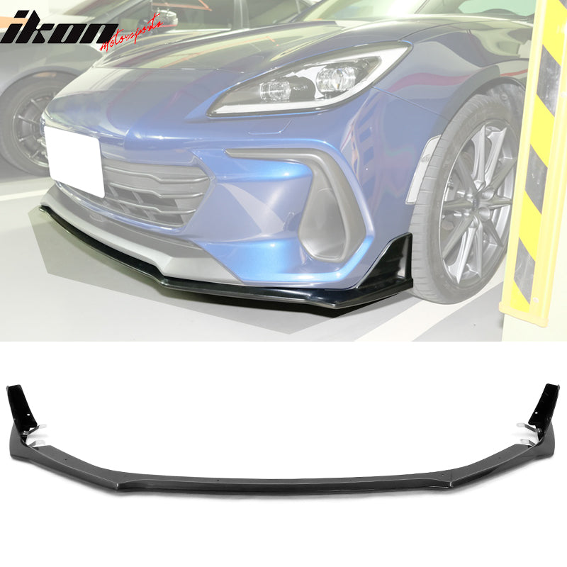 2022-2025 Subaru BRZ STI Style Black Front Lip Red EPDM Lip Cover ABS