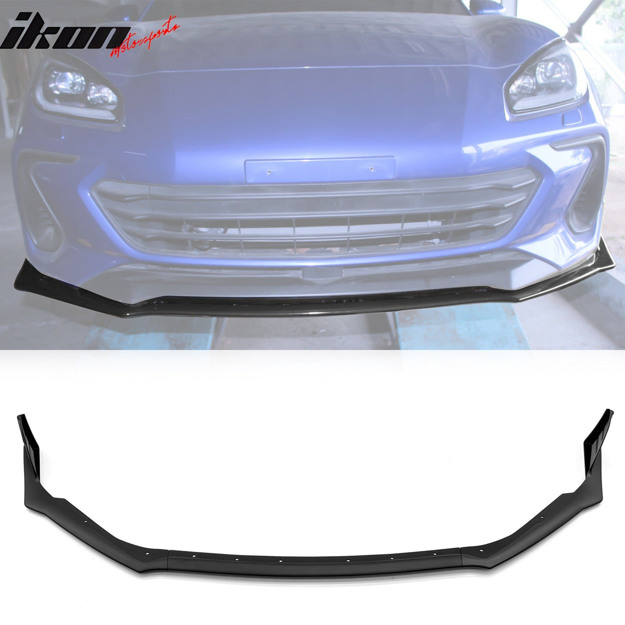 2022-2025 Subaru BRZ Front Bumper Lip STI 3PC Style Spoiler Unpainted