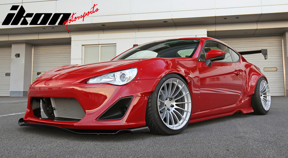 Universal GR Style Front Bumper Lip Spoiler Chin Splitter Unpainted PU
